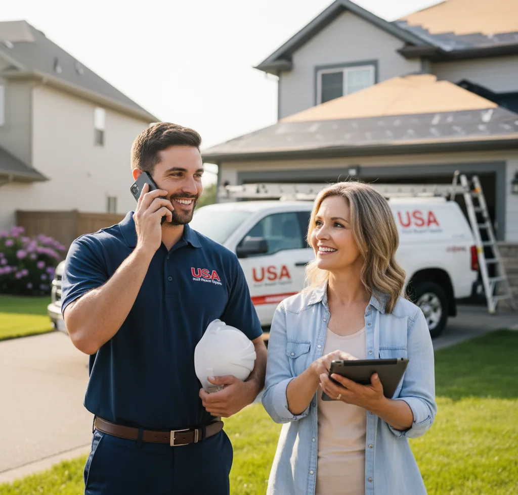 USA Roof Repair Experts customer support in Michigan Center